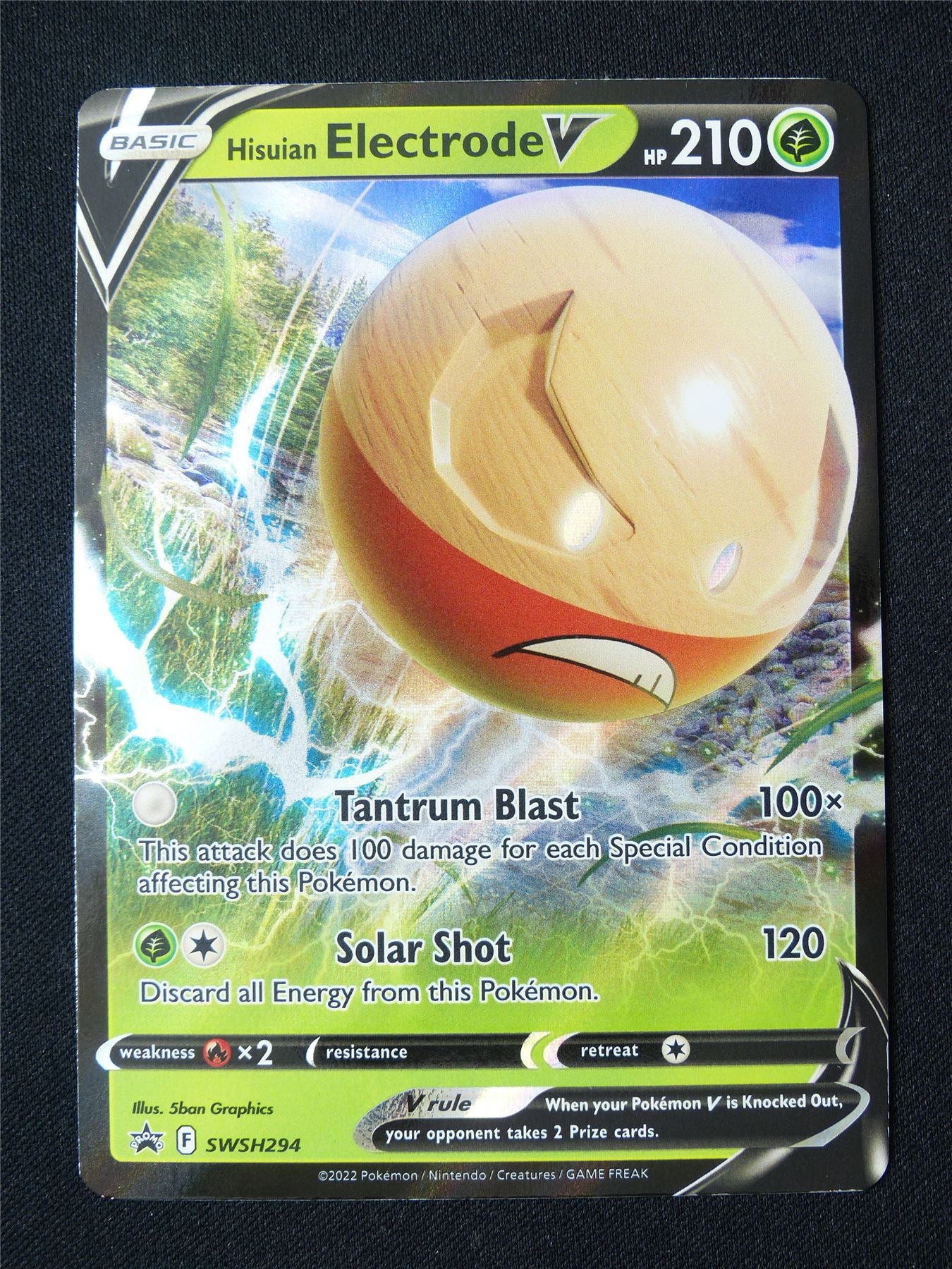 Hisuian Electrode V SWSH294 Promo Holo - Pokemon Card #1B0