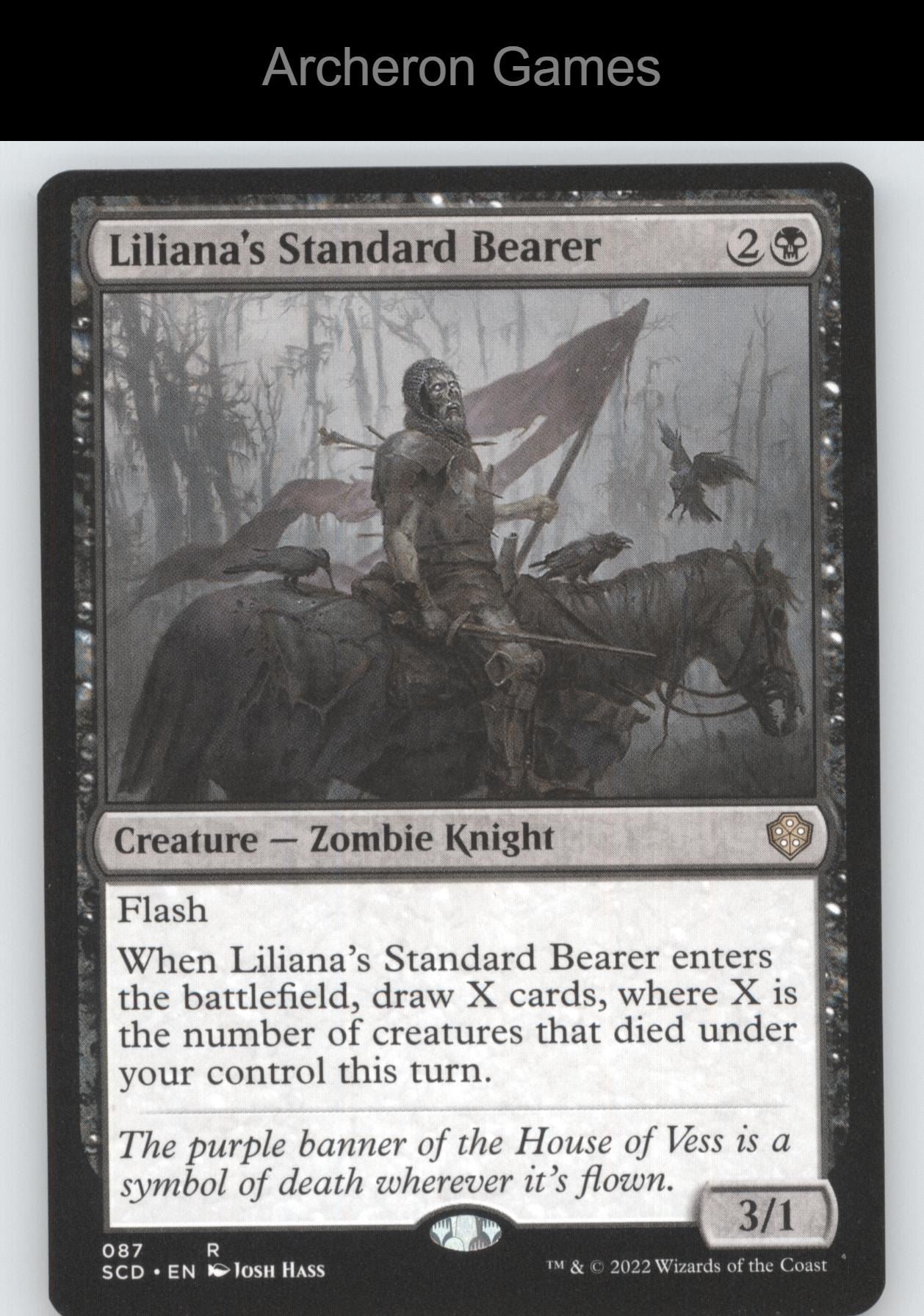 Liliana's Standard Bearer 87 R MTG Card Starter Commander Decks