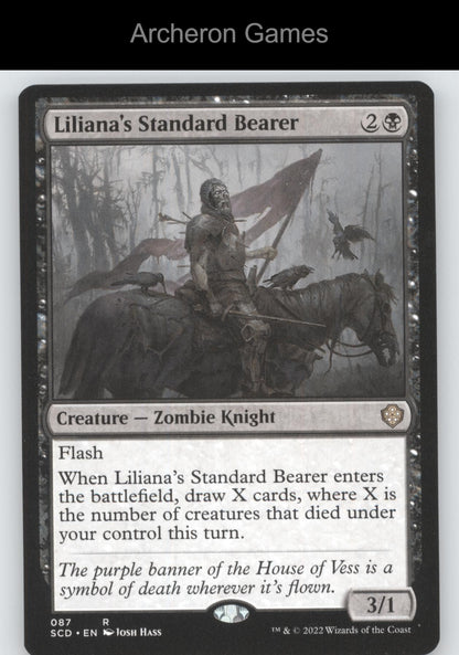 Liliana's Standard Bearer 87 R MTG Card Starter Commander Decks