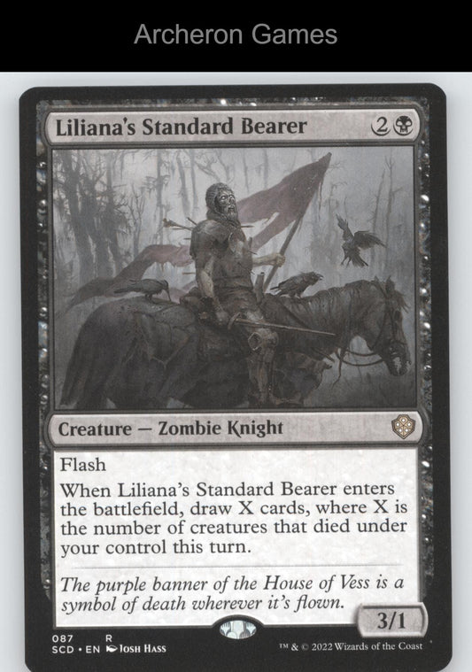 Liliana's Standard Bearer 87 R MTG Card Starter Commander Decks
