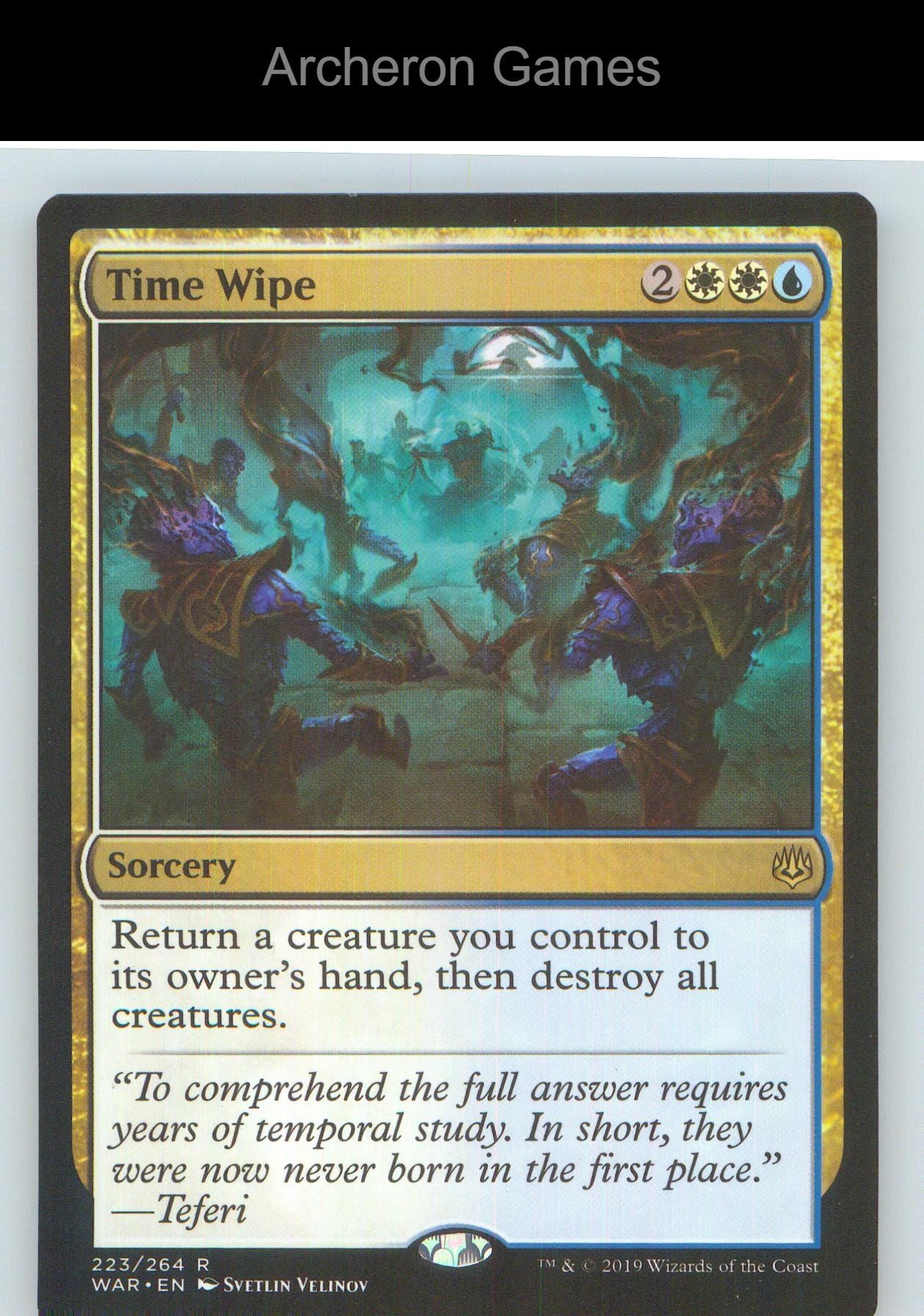 Time Wipe WAR 223 R MTG Card NM/EX+