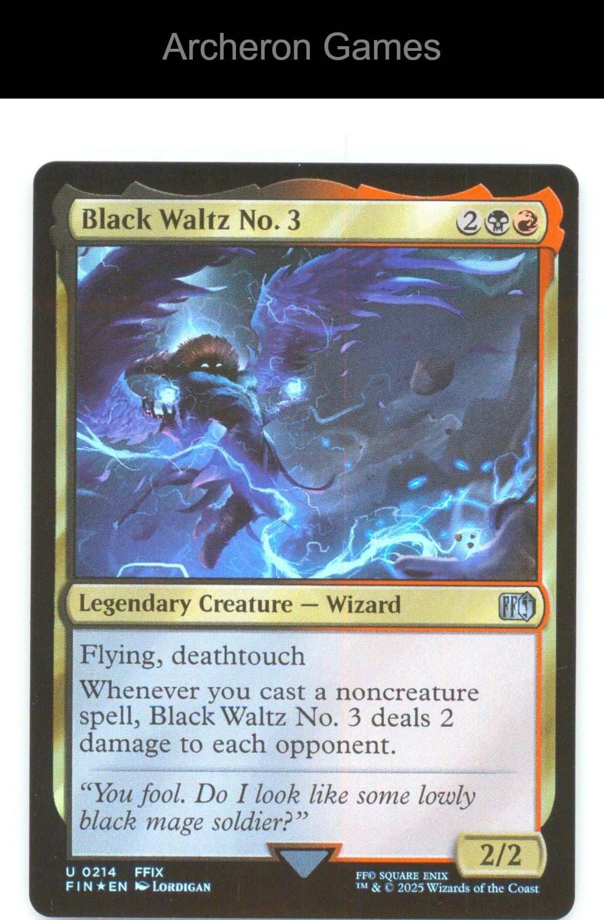 Black Waltz No. 3 FIN 214 UC MTG Card NM/EX+ Foil