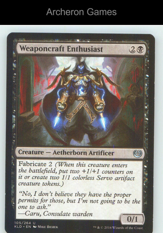 Weaponcraft Enthusiast KLD 105 UC MTG Card NM/EX+