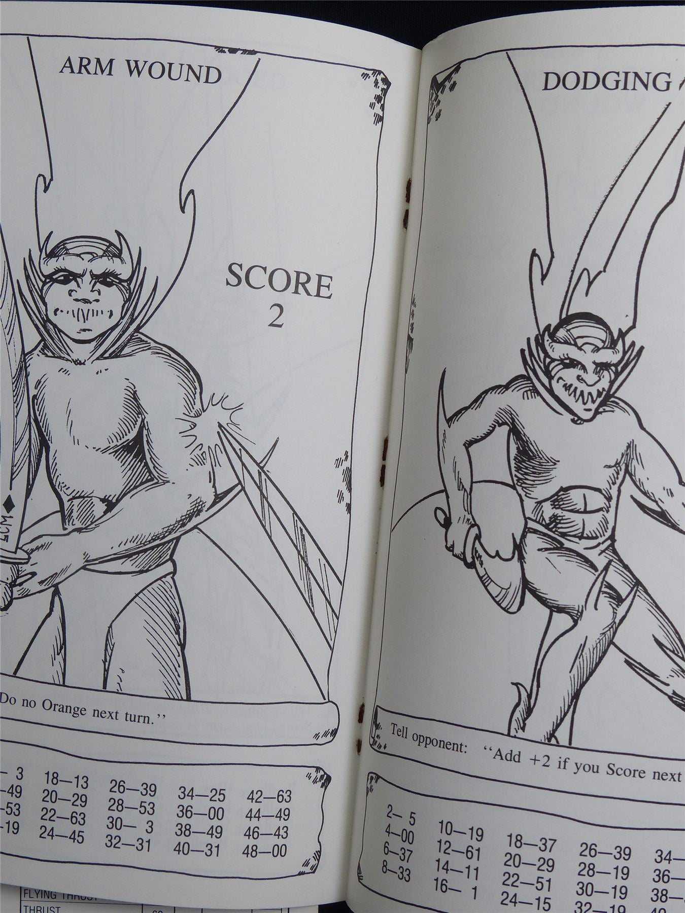 Lost Worlds Fantasy Combat Book Game: Winged Gargoyle with Scimitar Booklet - Nova Rules Booklet #2VT