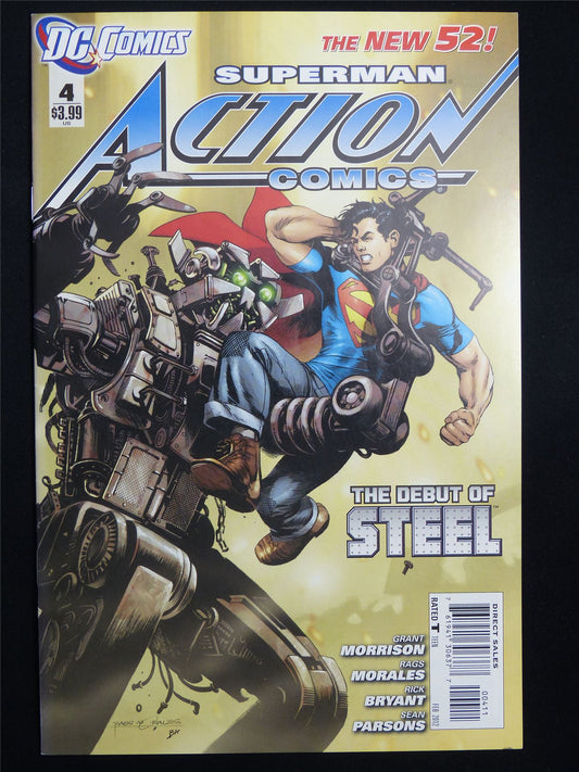 SUPERMAN: Action Comics #4 new 52! - DC Comic #3BW