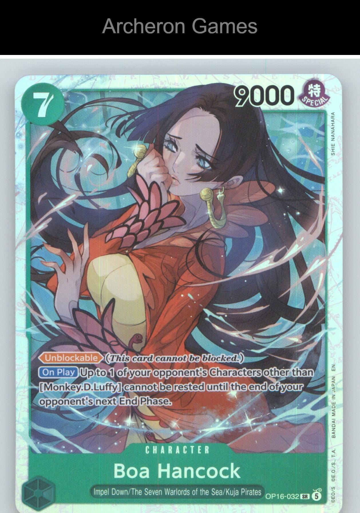 Boa Hancock OP16-032 One Piece Card NM/EX+ Foil