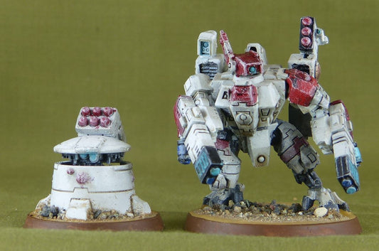 XV8 Crisis Battlesuit and Tactical Turret - Tau - Warhammer 40K #IU