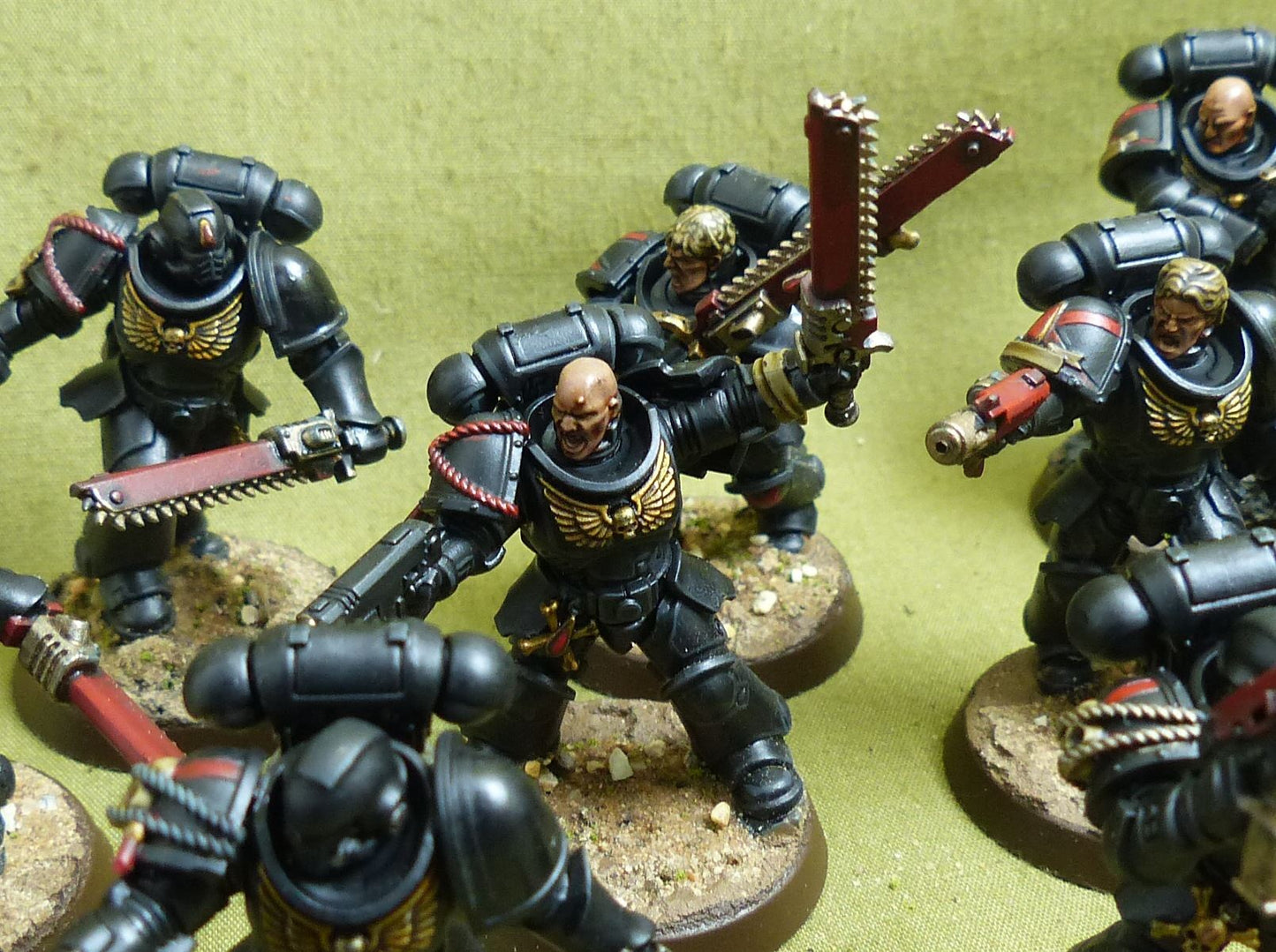 Assault Intercessor Squad painted - Blood Angels - Warhammer 40K #5D