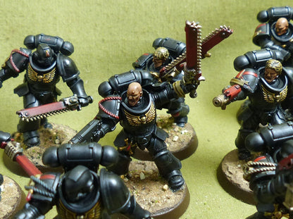 Assault Intercessor Squad painted - Blood Angels - Warhammer 40K #5D