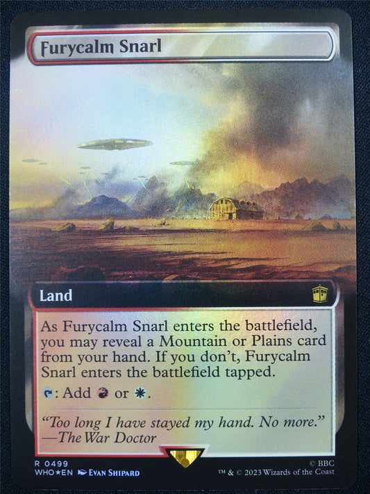 Furycalm Snarl Extended Foil - WHO - Mtg Card #D5