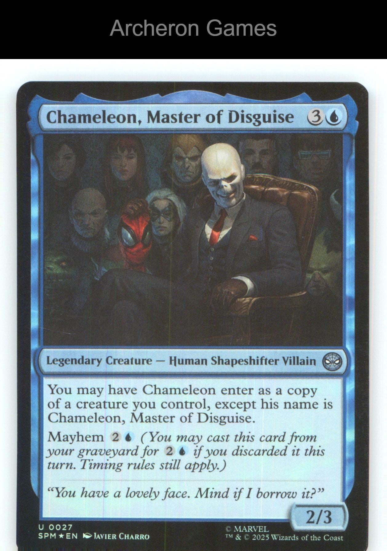 Chameleon, Master of Disguise SPM 27 UC MTG Card NM/EX+ Foil