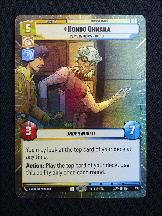Hondo Ohnaka 596 Hyperspace Foil - Star Wars Unlimited Card #15P