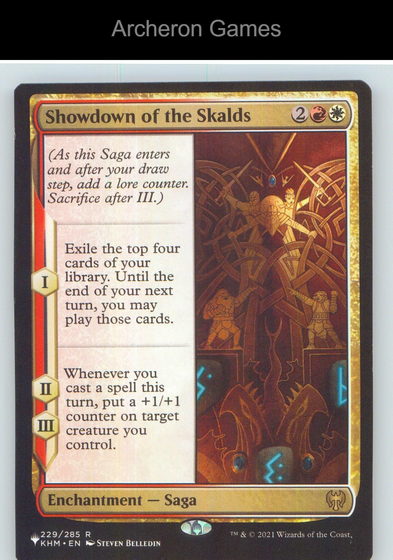 Showdown of the Skalds KHM 229 R MTG Card NM/EX+