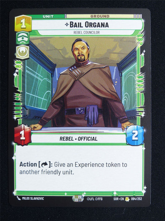 Bail Organa 094/252 - Star Wars Unlimited Card #3TA