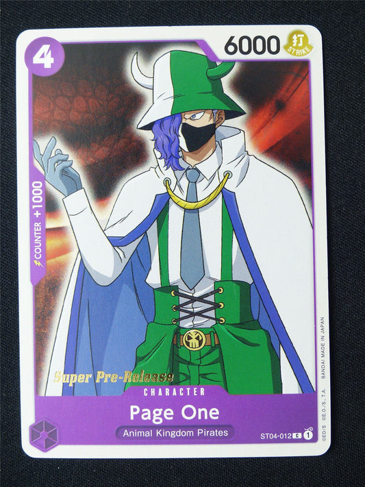 Page One ST04-012 C Super Pre-Release Promo - One Piece Card #915