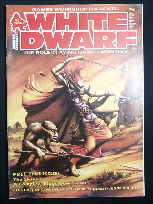 Vintage White Dwarf #86 OOP - Warhammer Magazine #LB