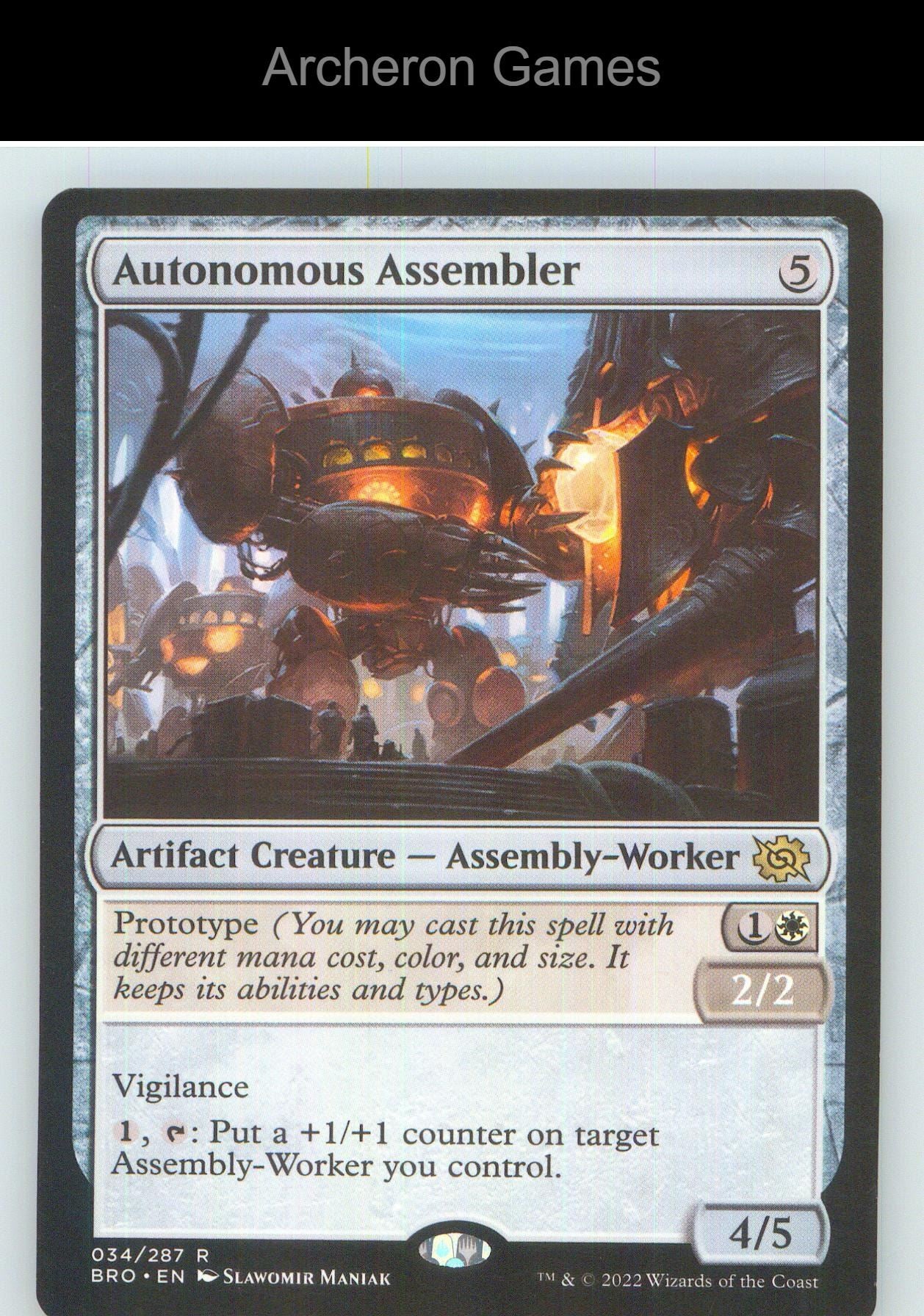 Autonomous Assembler BRO 34 R MTG Card NM/EX+