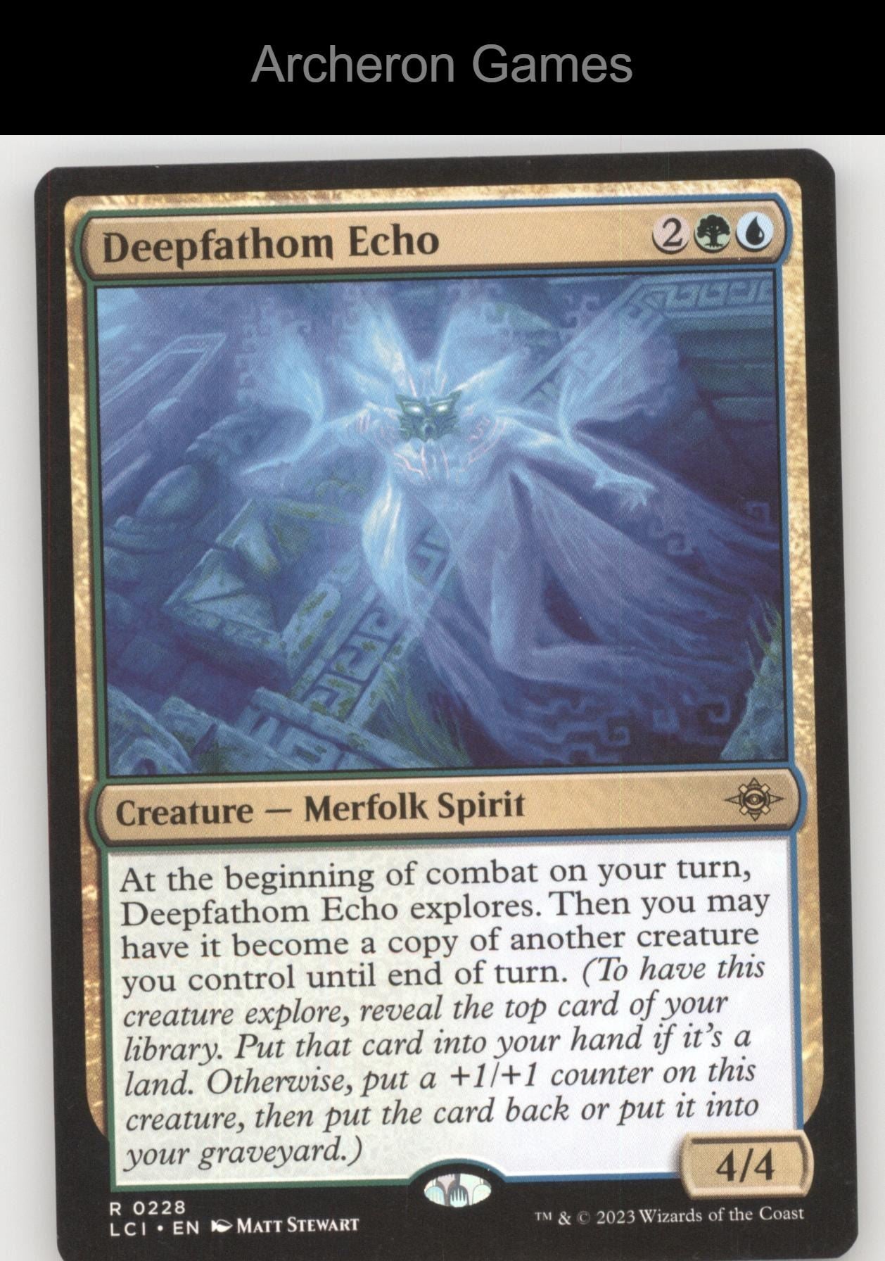 Deepfathom Echo 228 R MTG Card The Lost Caverns of Ixalan