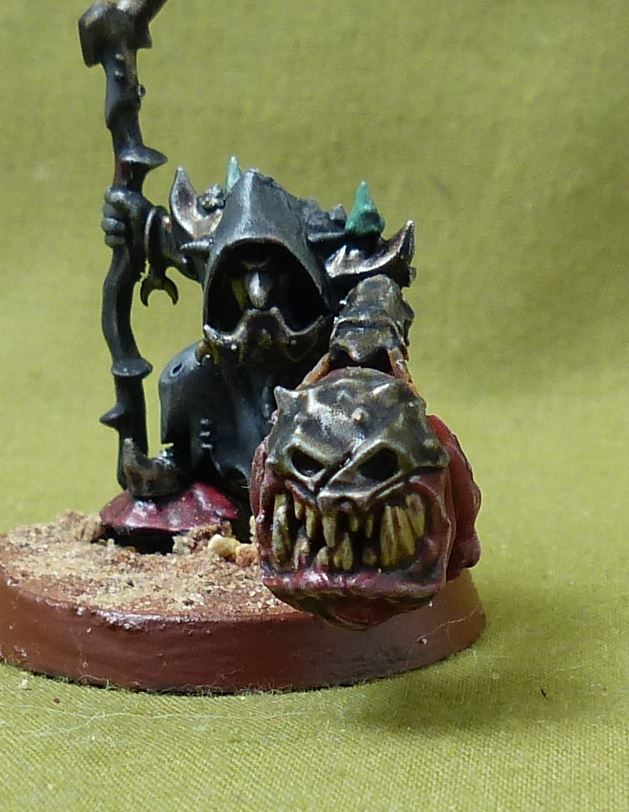 WARHAMMER AOS - Gloomspite Gitz Loonboss on Squig 1x modèle construit WARHAMMER AOS - Gloomspite Gitz Loonboss on Squig 1x modèle construit