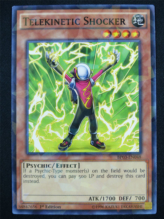 Telekinetic Shocker BP03 Shatterfoil Rare - 1st ed Yugioh Card #1AL