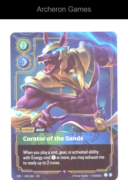 Nasus - Curator of the Sands VEN 145/166 R Vendetta Riftbound Card Foil