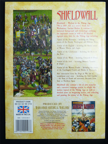 Shieldwall: Ancient Battles Supplement Rulebook OOP - Warhammer Softback #K8