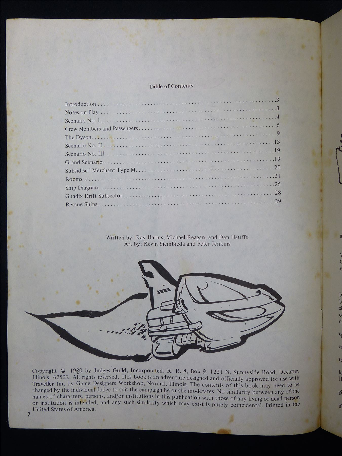 Traveller: Darthanon Queen Adventure - Judge Guild Roleplaying Booklet #2SH