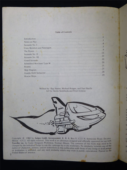 Traveller: Darthanon Queen Adventure - Judge Guild Roleplaying Booklet #2SH