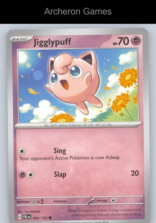 Pokemon Card Jigglypuff PAL 083/193 C Paldea Evolved
