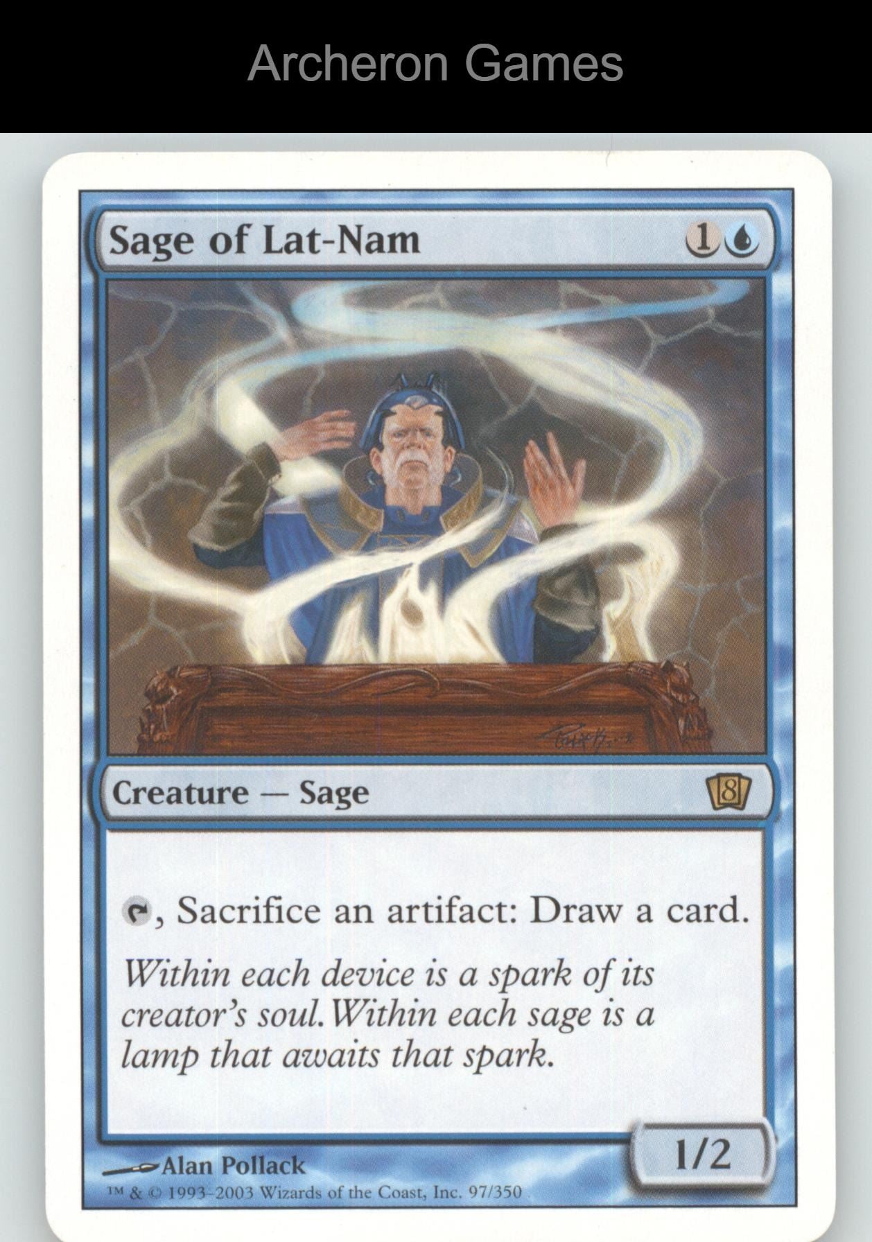 Sage of Lat-Nam 97 R MTG Card 8th Edition
