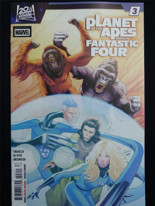 PLANET of the Apes versus Fantastic Four #3 Cvr A - Jun 2026 Marvel Comic #4AO