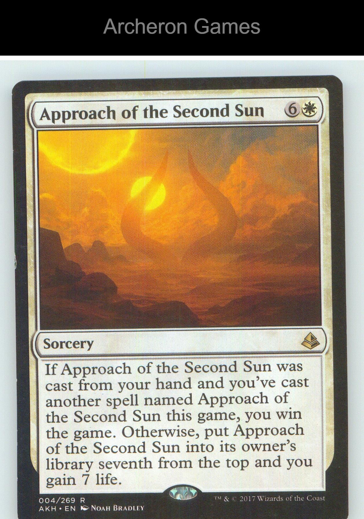 Approach of the Second Sun AKH 4 R MTG Card NM/EX+