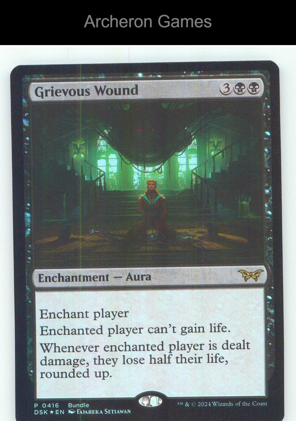 Grievous Wound (DSK Bundle) 416 P MTG Card NM/EX+ Foil