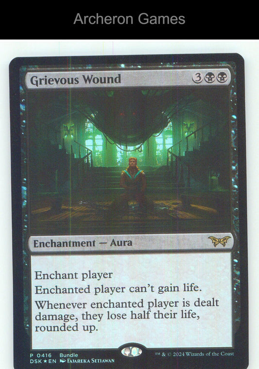 Grievous Wound (DSK Bundle) 416 P MTG Card NM/EX+ Foil
