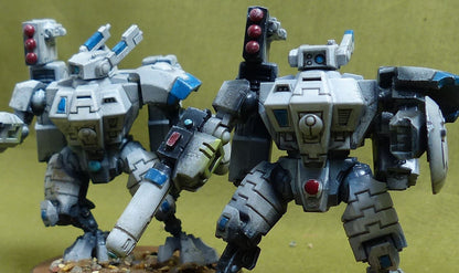 XV8 Crisis Battlesuit Team set of 2 painted - Tau Empire - Warhammer 40K #2YX