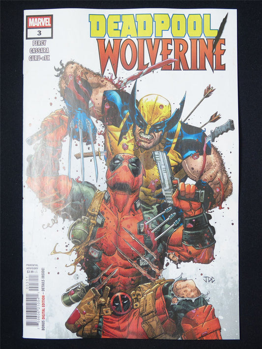 DEADPOOL Wolverine #3 - B&B May 2025 Marvel Comic #1PA