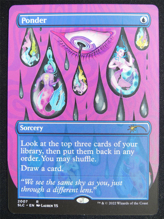Ponder Borderless - SLC - Mtg Card #4P9