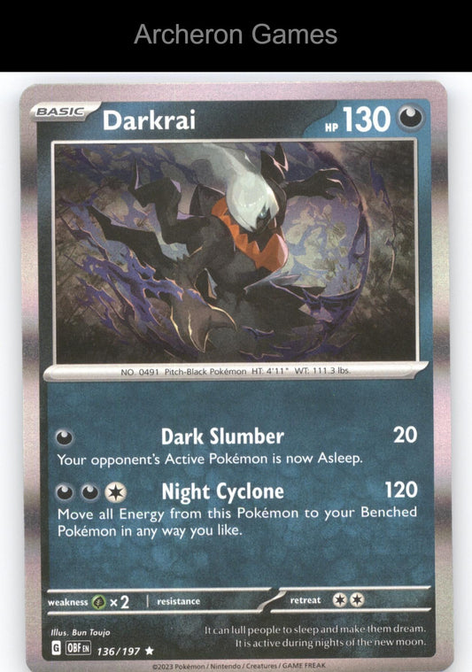 Pokemon Card Darkrai (Cosmos Holo) MCAP 136/197 R Miscellaneous Cards & Products