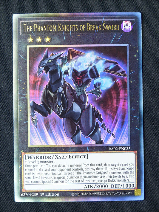 The Phantom Knights of Break Sword RA02 Pris Ultimate Rare - 1st ed Yugioh Card #31J