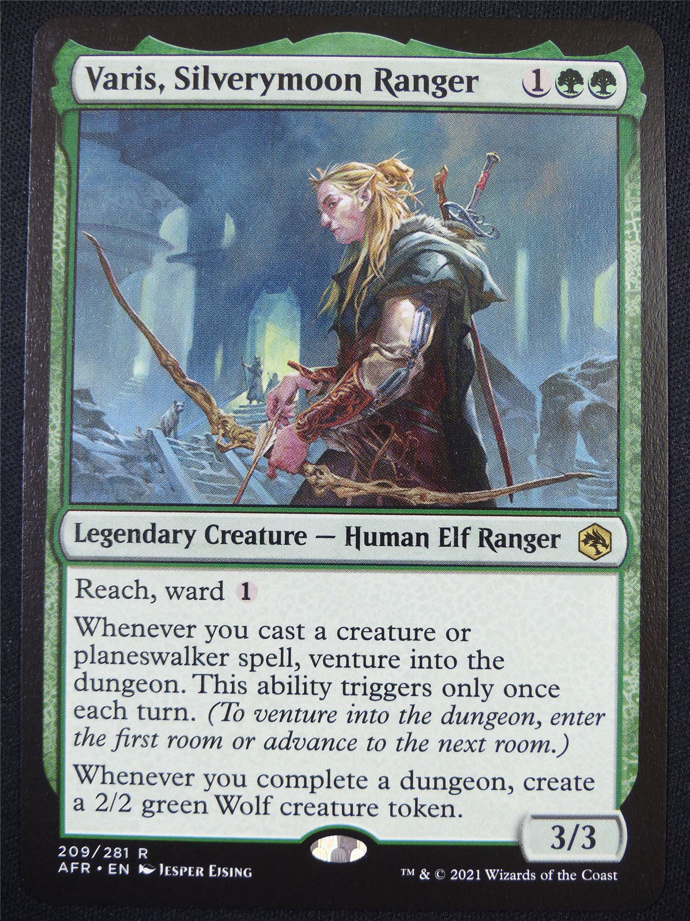 Varis Silverymoon Ranger - AFR - Mtg Card #5BA