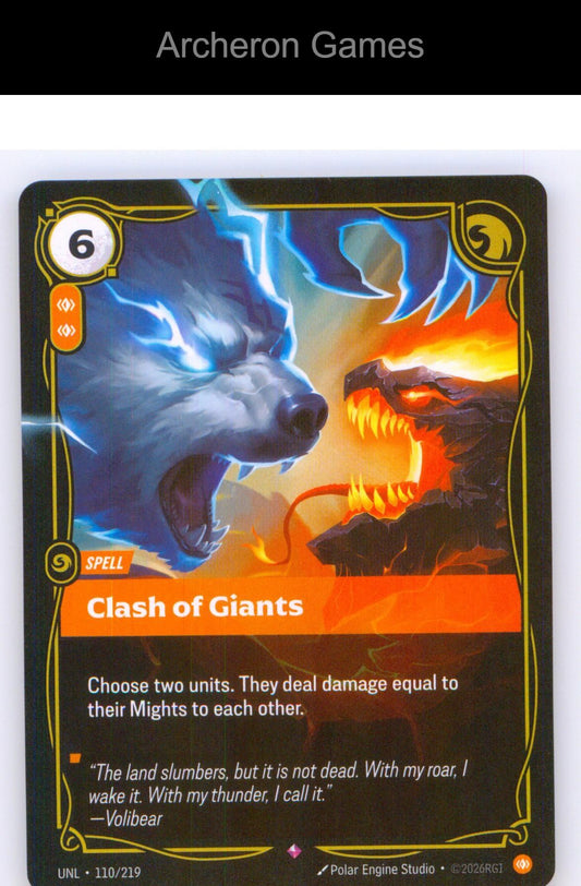 Clash of Giants UNL 110/219 R Unleashed Riftbound Card
