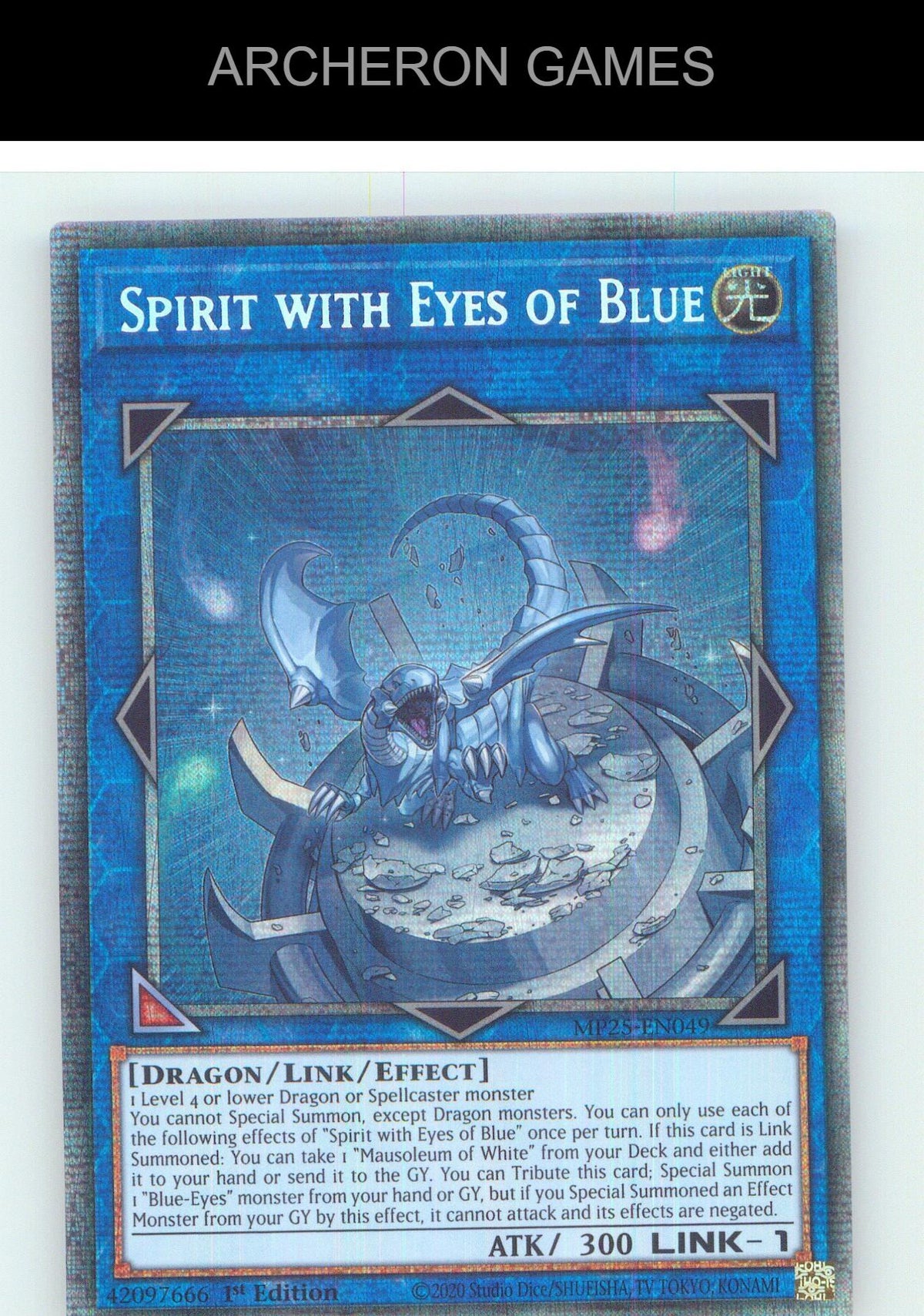 Spirit with Eyes of Blue Starlight Rare YUGIOH Card 1st Edition