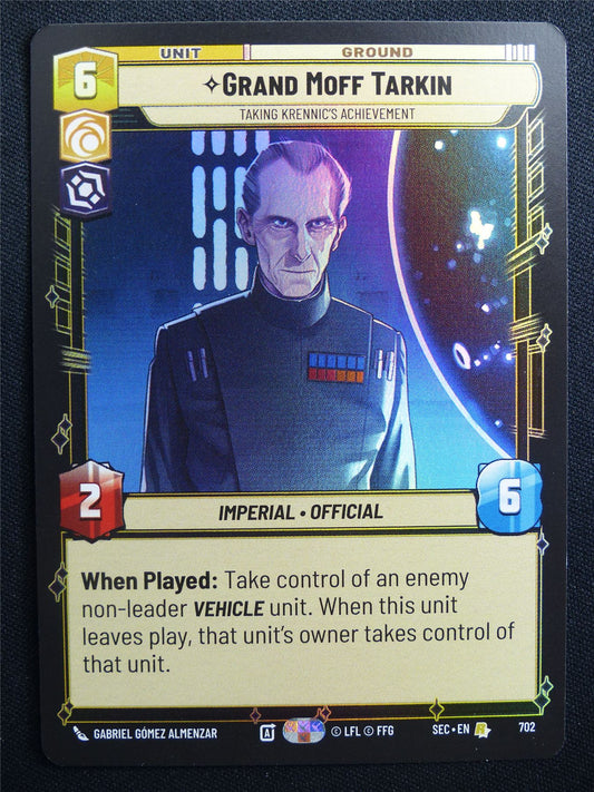 Grand moff Tarkin 702 Foil - Star Wars Unlimited Card #9Z