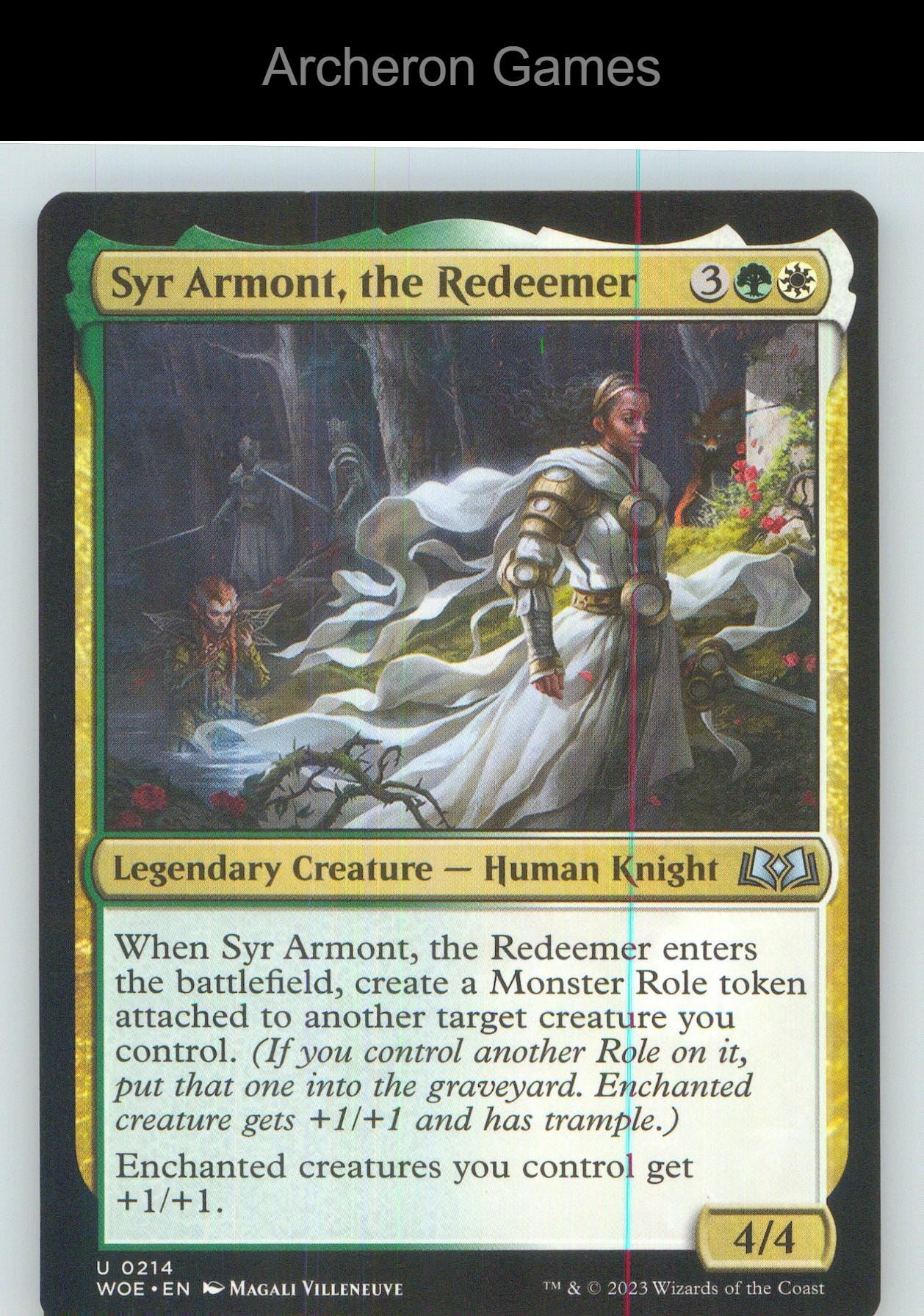 Syr Armont, the Redeemer WOE 214 UC MTG Card NM/EX+