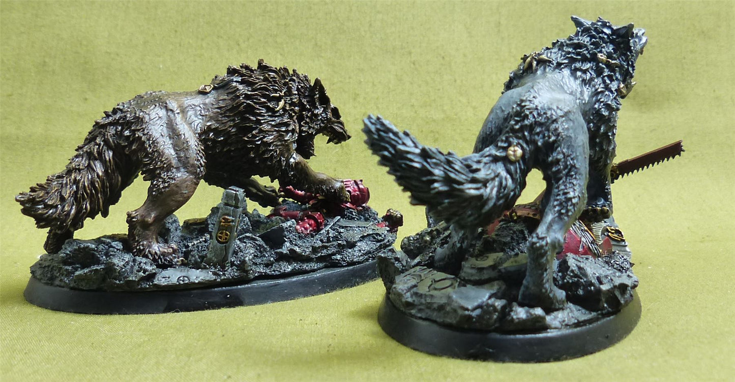 The Wolf-kin of Russ painted - Space Wolves - Warhammer Horus Heresy #4XA