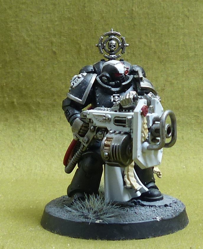 Company Veterans with Heavy Bolter painted - Iron Hands - Warhammer 40K #3J6