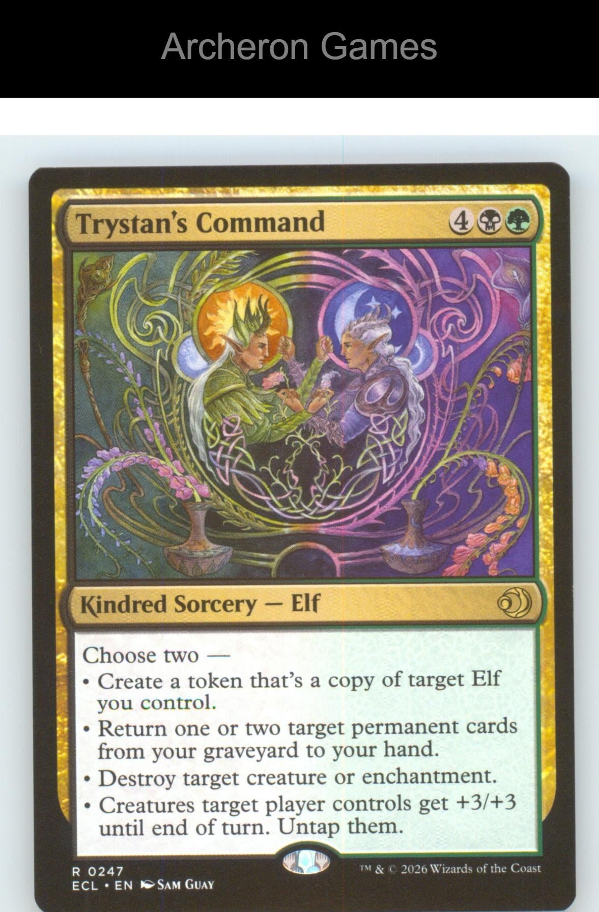 Trystan's Command ECL 247 R MTG Card NM/EX+