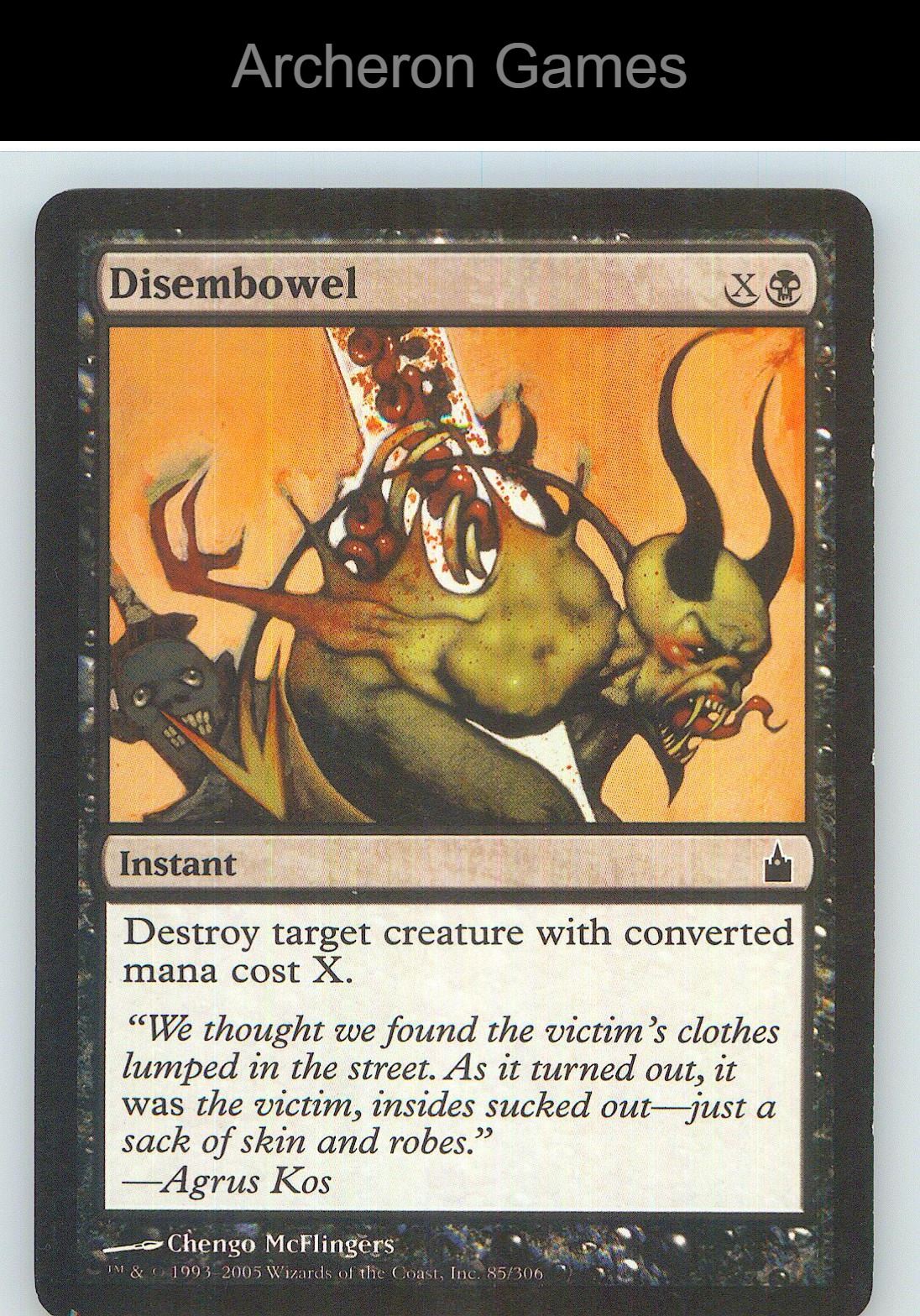 Disembowel RAV 85 C MTG Card NM/EX+