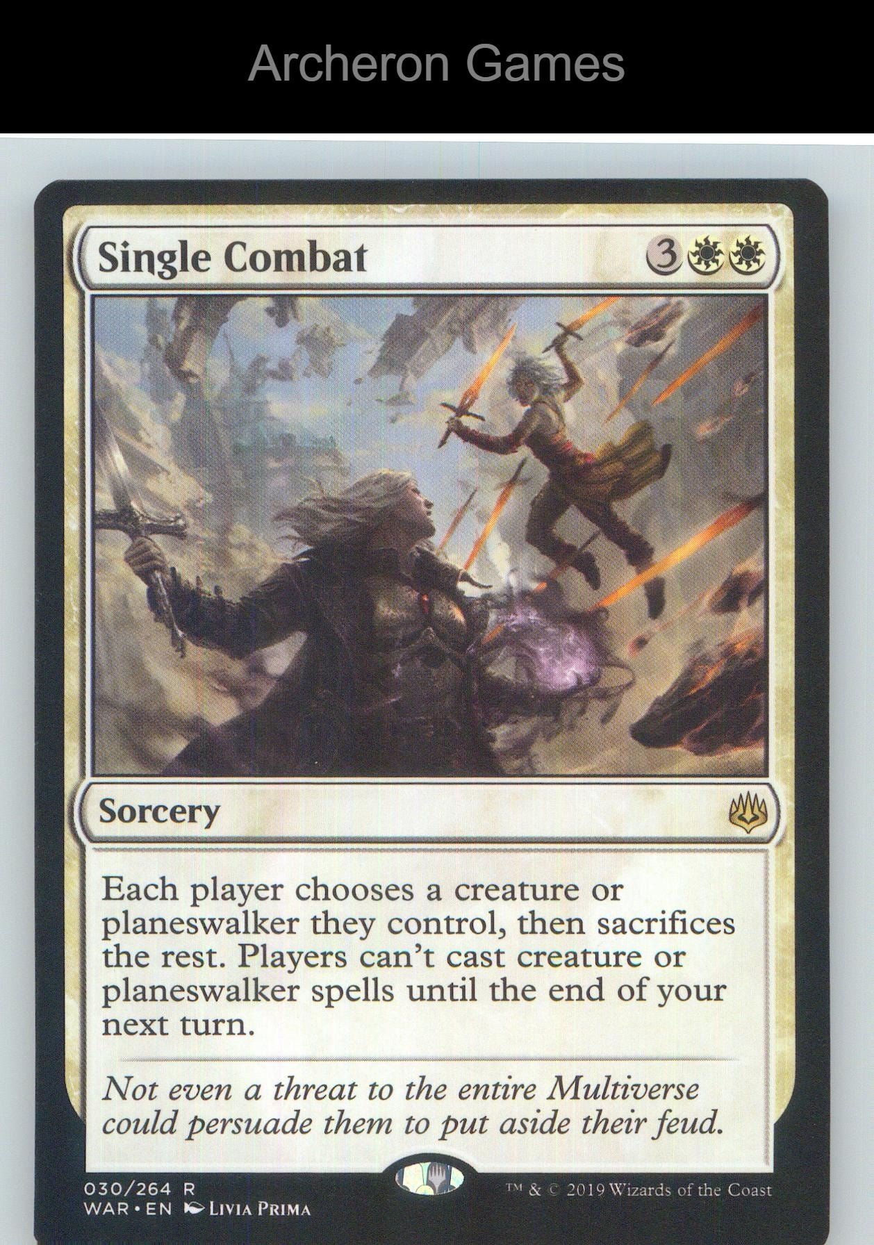 Single Combat WAR 30 R MTG Card NM/EX+
