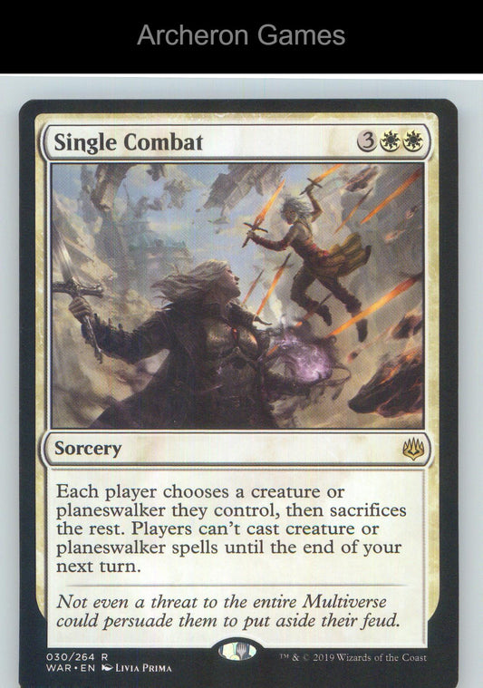 Single Combat WAR 30 R MTG Card NM/EX+